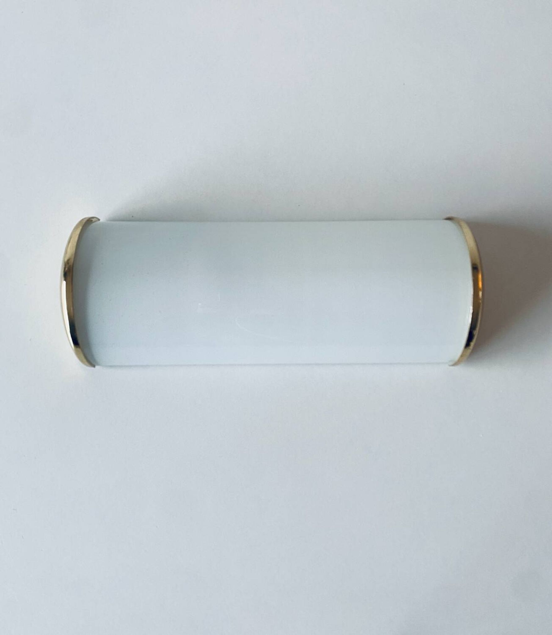Brass and glass wall light