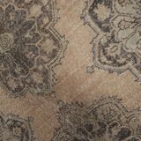 Vintage Turkish rug from Oushak, hand-woven 115x383 cm