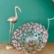 Suspension antique lampshade in pink mother-of-pearl