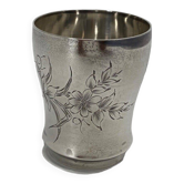 Silver timpani hallmarks Minerva goldsmith RB engraving floral decoration 40 grams