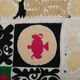 Hand knotted rug, vintage Turkish rug 128x130 cm