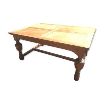 Solid oak dining table
