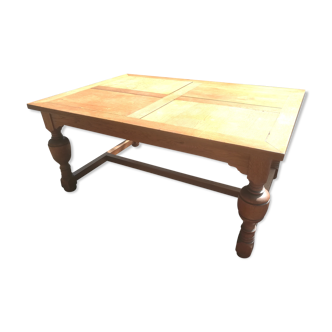 Solid oak dining table