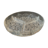 Chiseled glass tray