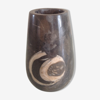 Vase en marbre gris  style art deco art nouveau