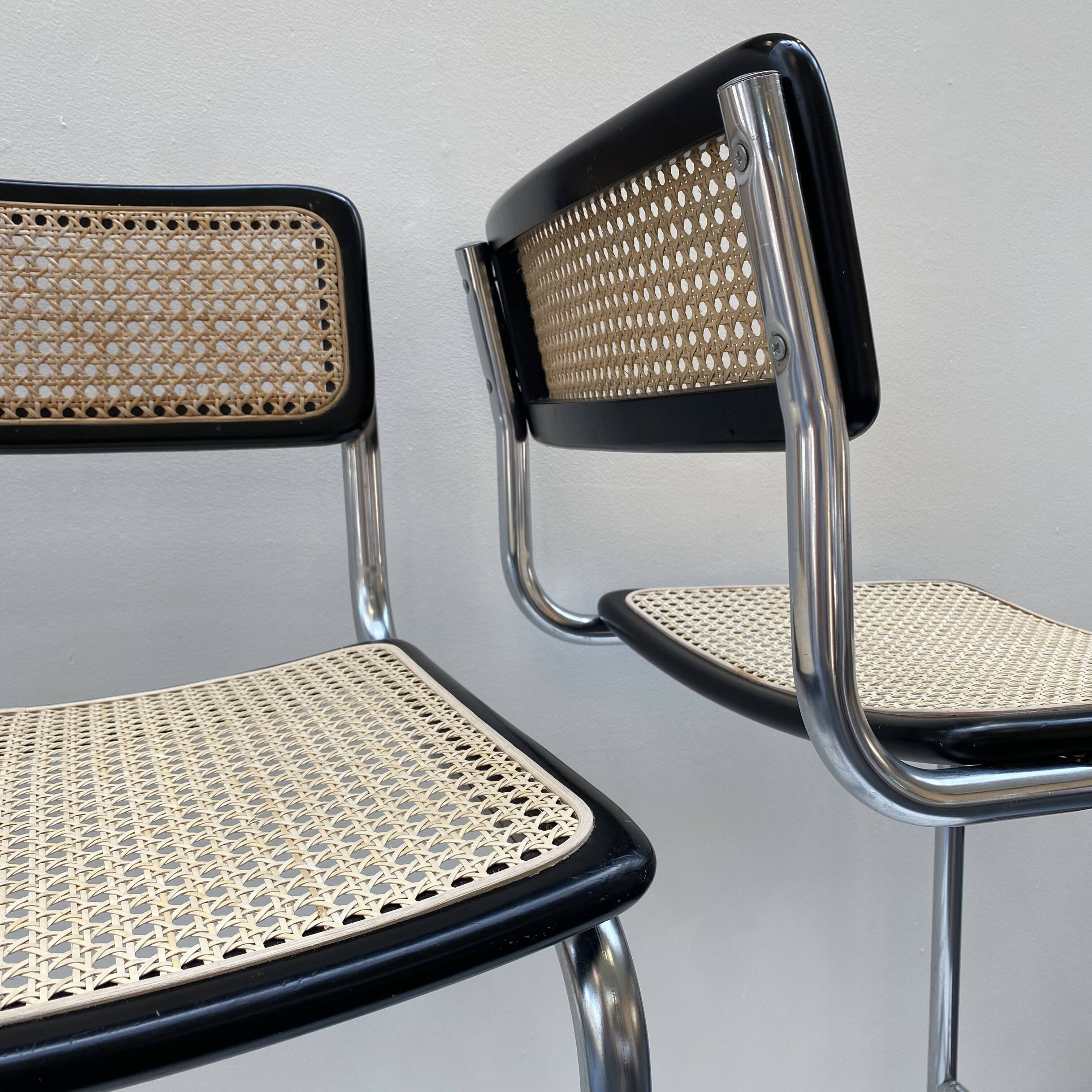 Pair of Marcel Breuer high bar chairs