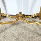 Table de milieu en bois doré, style Louis XV – fin XIXème