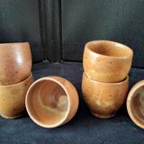 Set of 6 stoneware shells