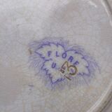 Antique lavender blue plates charm of yesteryear Flore Sarreguemines UC