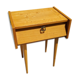 Bedside table in blond oak 1950