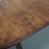 Large Oval Dutch Rustic Farmhouse Teak Dining Table