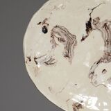 Glazed ceramic serving dish