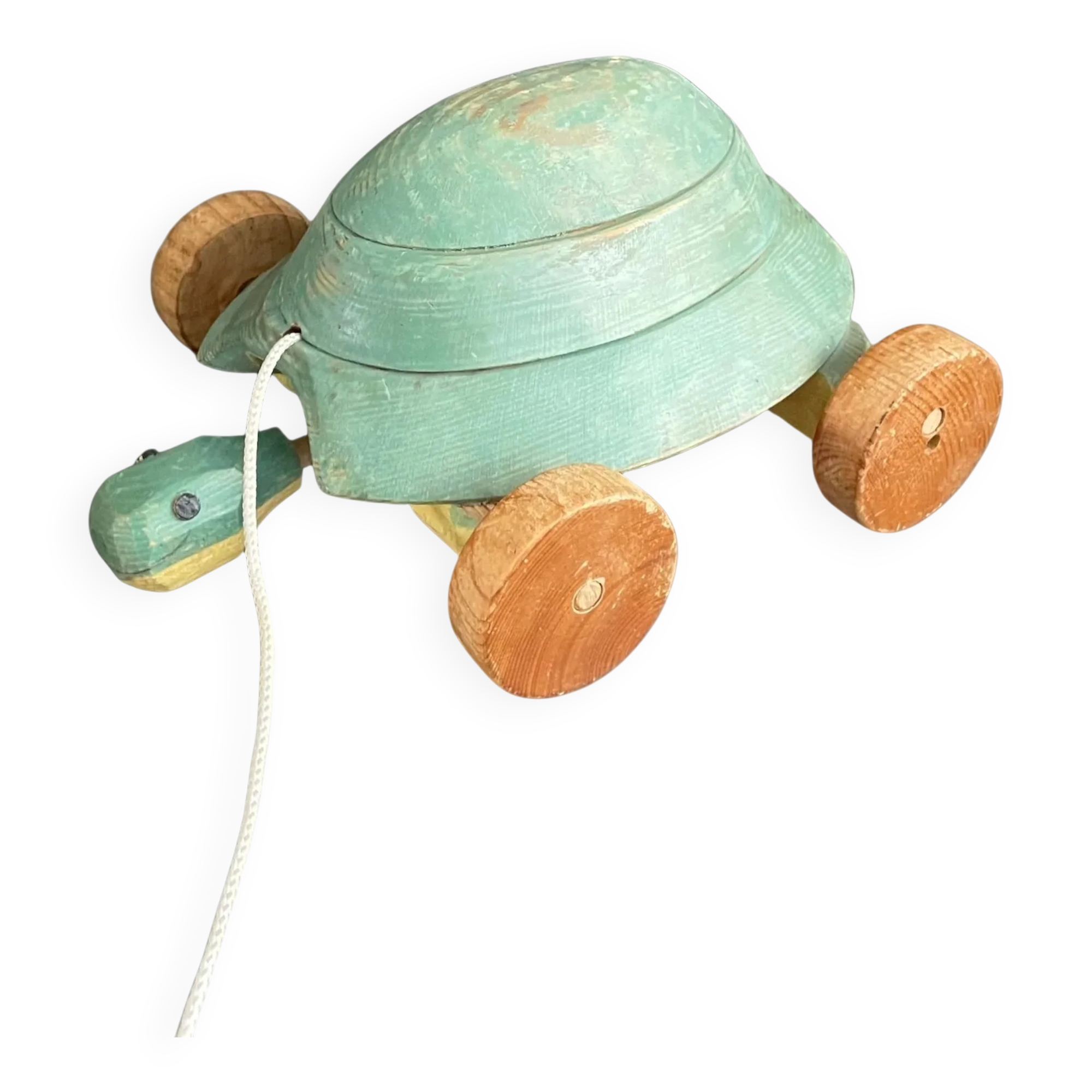 Wooden pull-along toy turtle Longeville