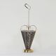 Mid-century umbrella stand of brass and perforated metal, 1950s