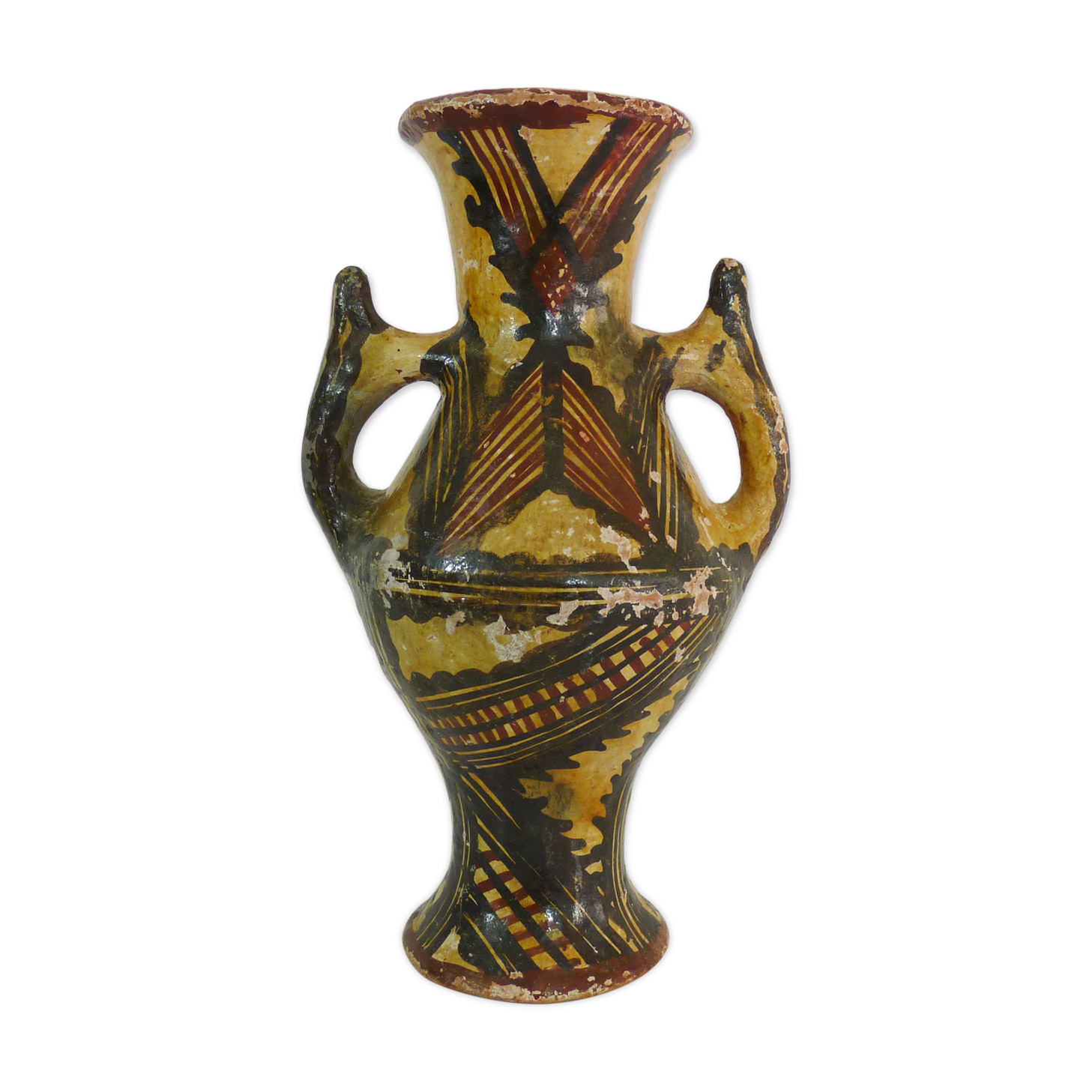 Iddeqi Kabyle pottery, Kabyle amphora,Berbere, Kabyle folk art. Year 50