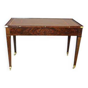 Table à jeux  Tric Trac en acajou XIX