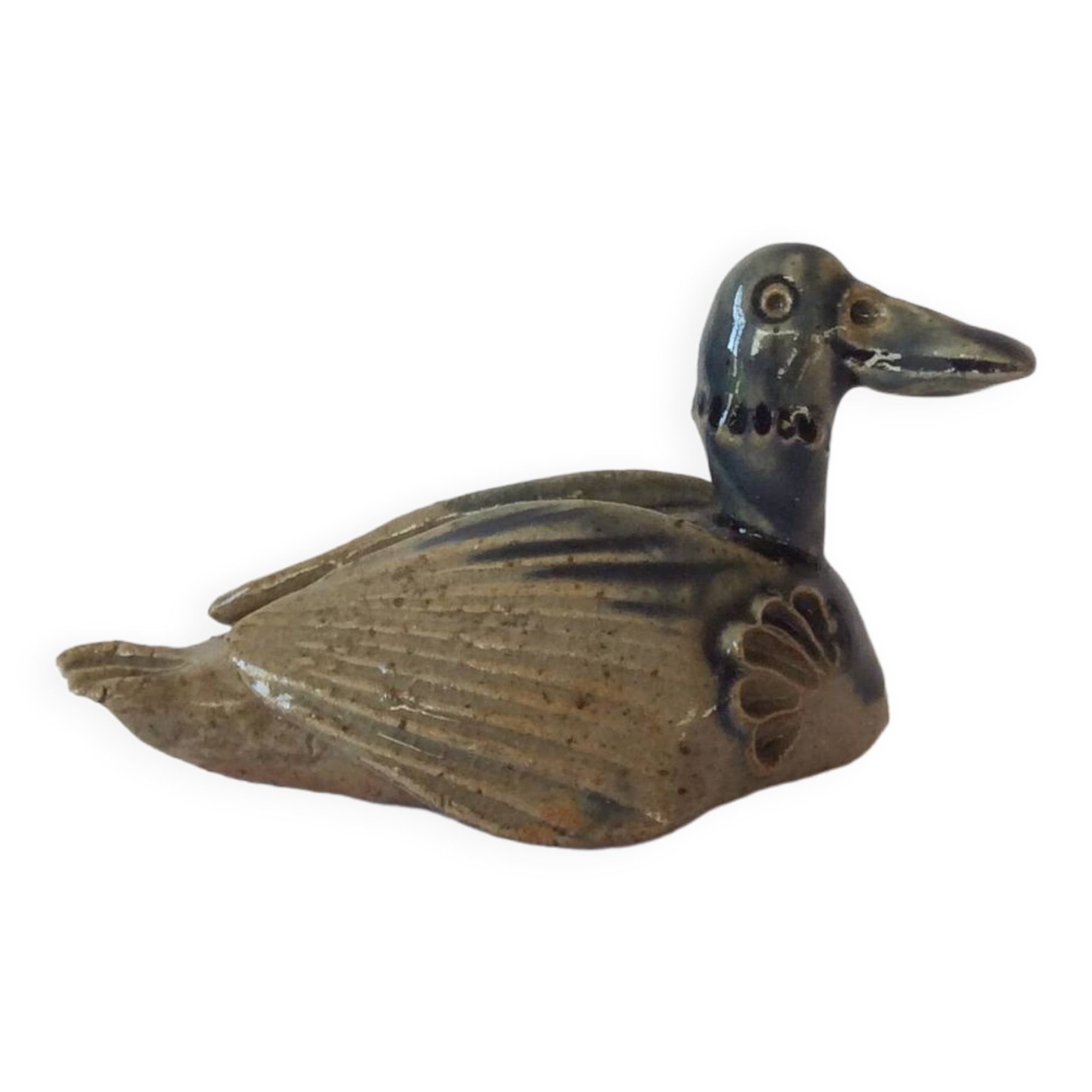 Vintage stoneware duck