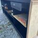Bar / comptoir en bois brut