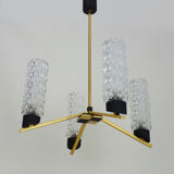 Vintage 4-pointed chandelier Maison Arlus from the 1950s