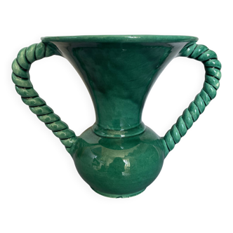 Vallauris vase signed Luc
