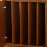 Two-piece hi-fi sideboard from the 1960s, teak veneer