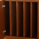 Two-piece hi-fi sideboard from the 1960s, teak veneer