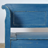 Antique pine drop-top bench, 1900s