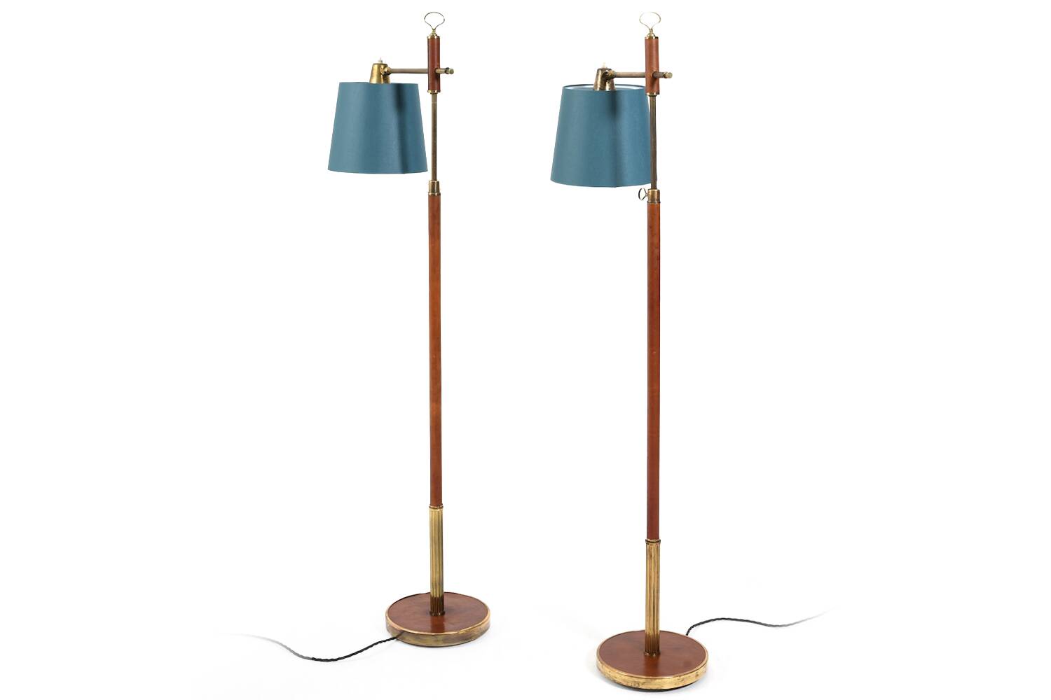 Pair of 1940s-50s Floorlamps by Lysberg, Hansen & Terp.