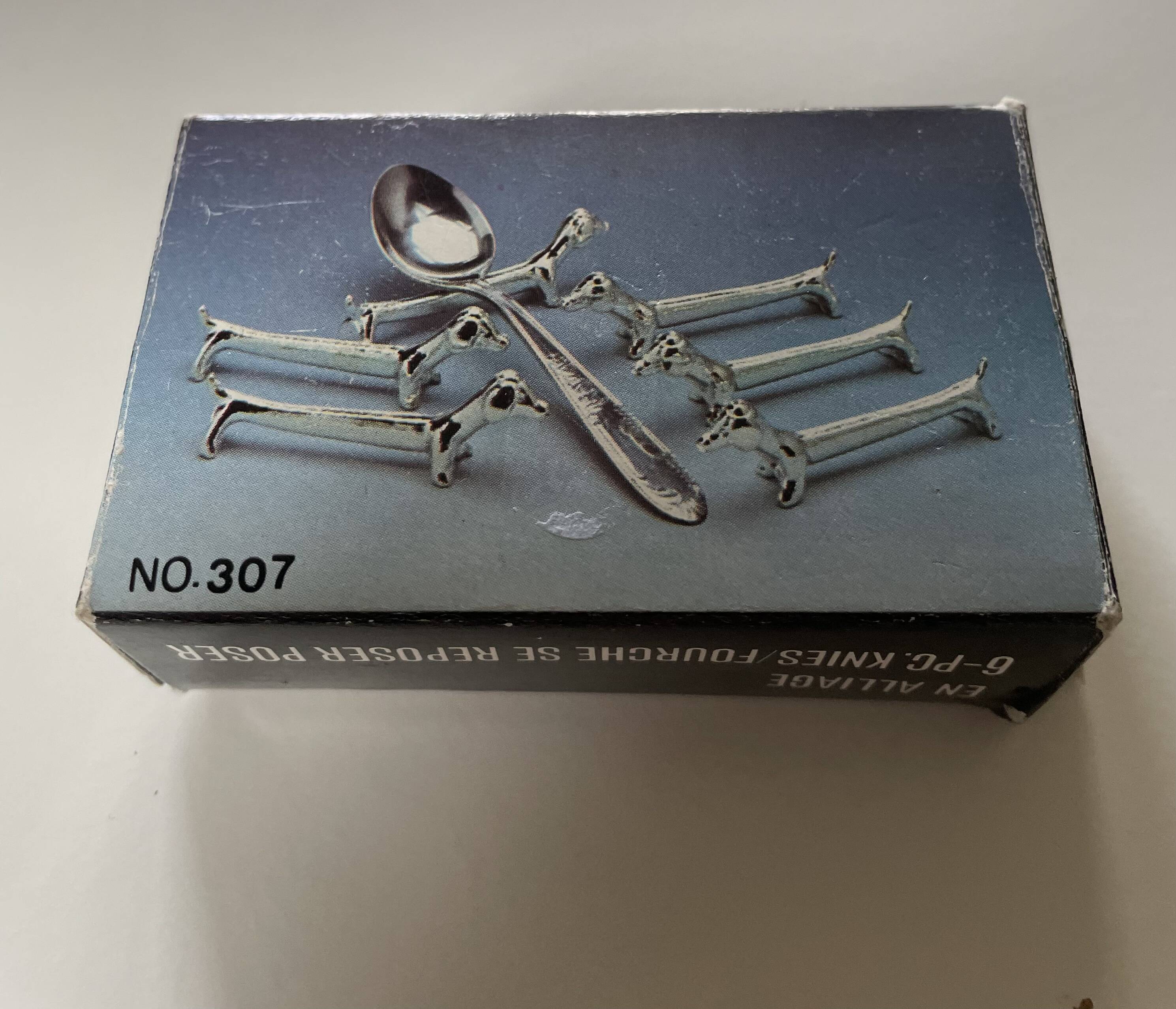 Vintage silver-plated dachshund knife rest