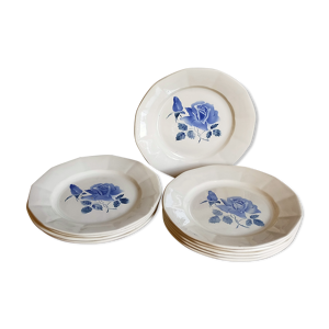 Dix assiettes vintages Digoin et