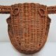 Bull head minotaur wicker vintage 60s-70s