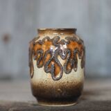 Ceramic vase VEB Haldensleben, West Germany, fat lava vase, 3054