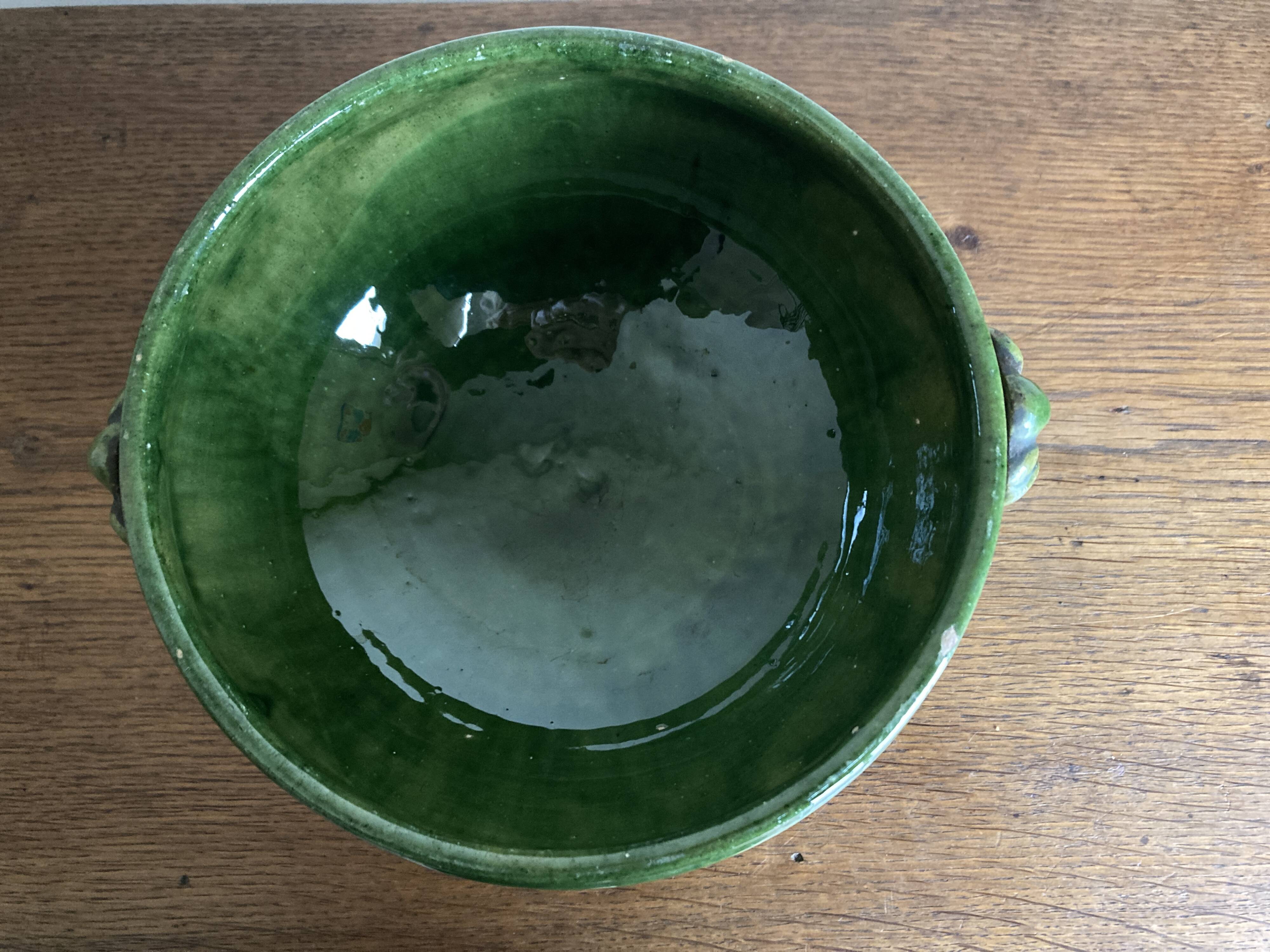 Neo-classical glazed earthenware cup from Biot 1960
