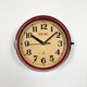 Vintage red seiko navy wall clock, 1970s
