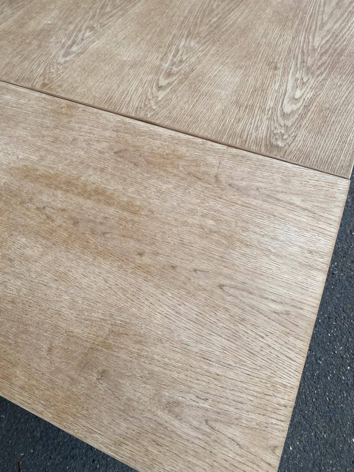 Extendable farmhouse dining table, renovated in raw wood, 270cm