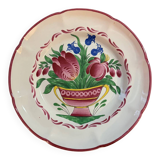 Plate Bouquet of Flowers Saint-Clément No. 67 – Vintage Earthenware