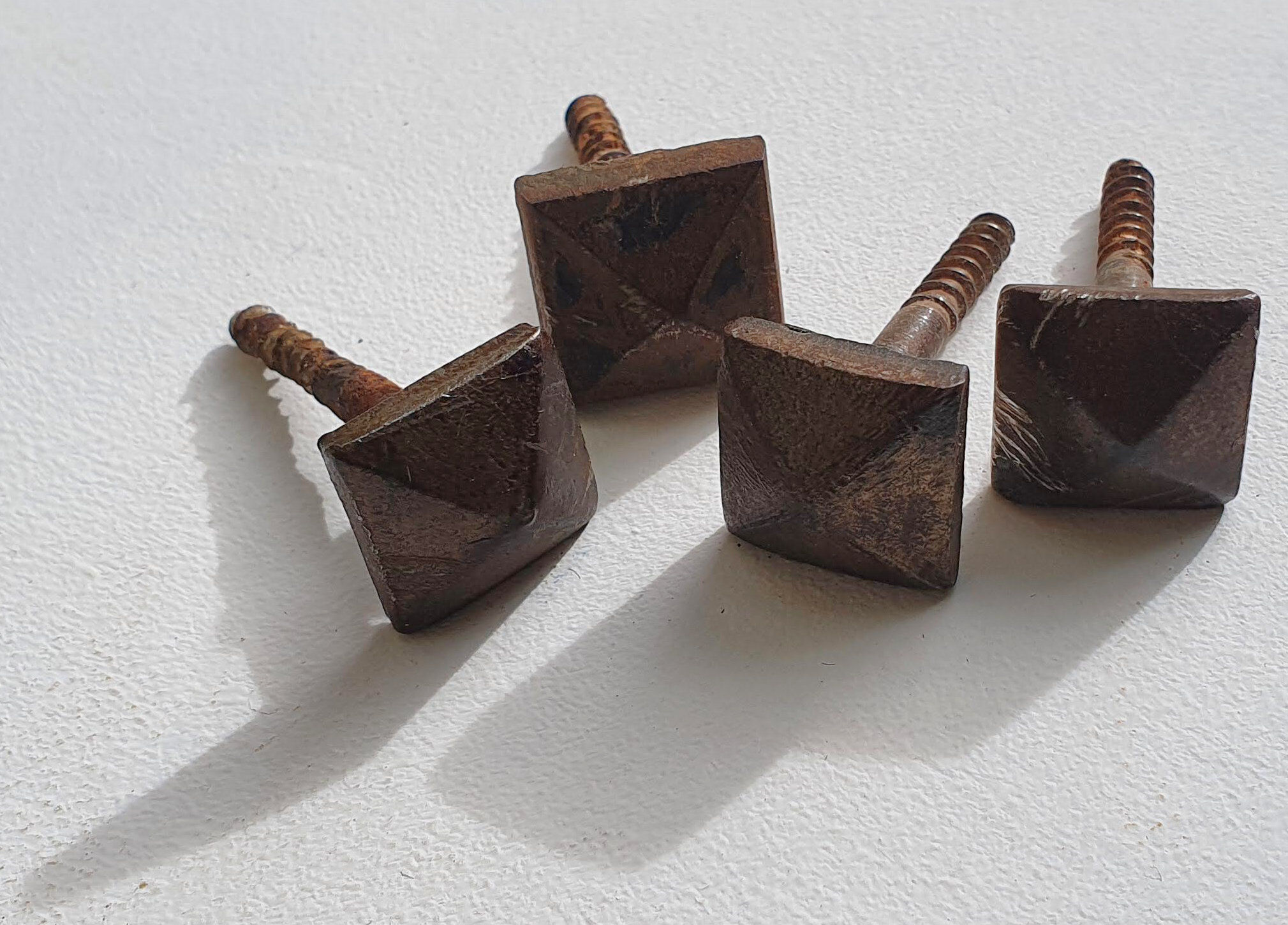 Duo of wrought iron wall lamps Atelier Marolles