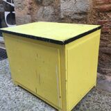 Yellow wooden chest