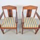 Art Deco Haagse School Armchairs in Oak and Ebony, 1920s, Set of 2