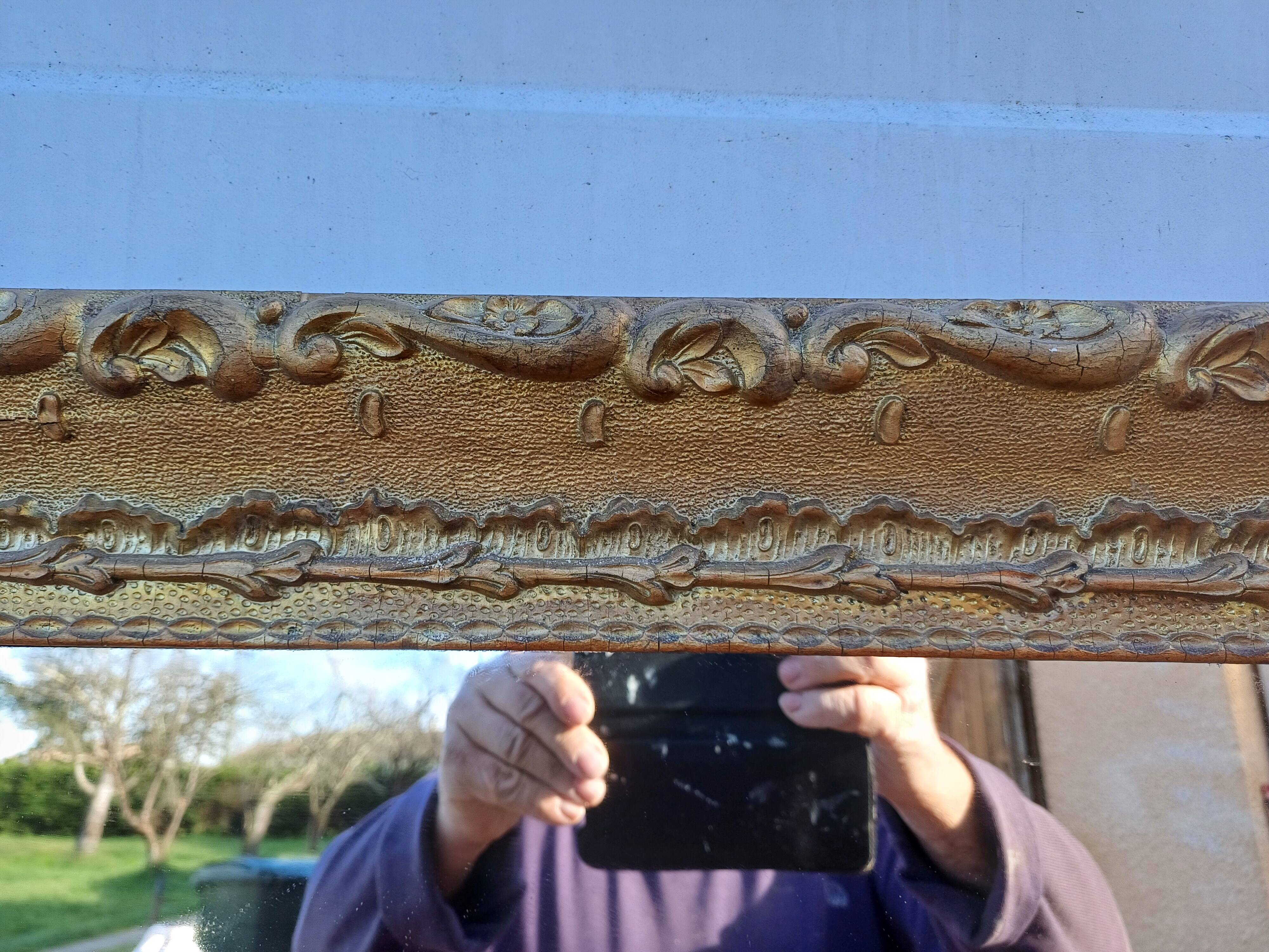 Mirror Wood and gilded Stuk