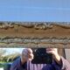 Mirror Wood and gilded Stuk