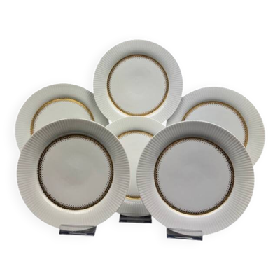 Rosenthal Tapio Wirkkala 6 assiettes dessert Ondulation Studio-Line