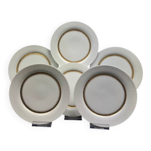 Rosenthal Tapio Wirkkala 6 assiettes dessert Ondulation Studio-Line