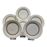Rosenthal Tapio Wirkkala 6 assiettes dessert Ondulation Studio-Line