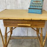 Vintage rattan desk
