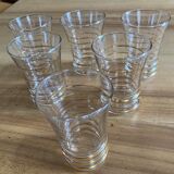 Set of vintage fifties glasses