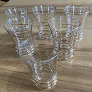 Lot de verres vintage années cinquantes