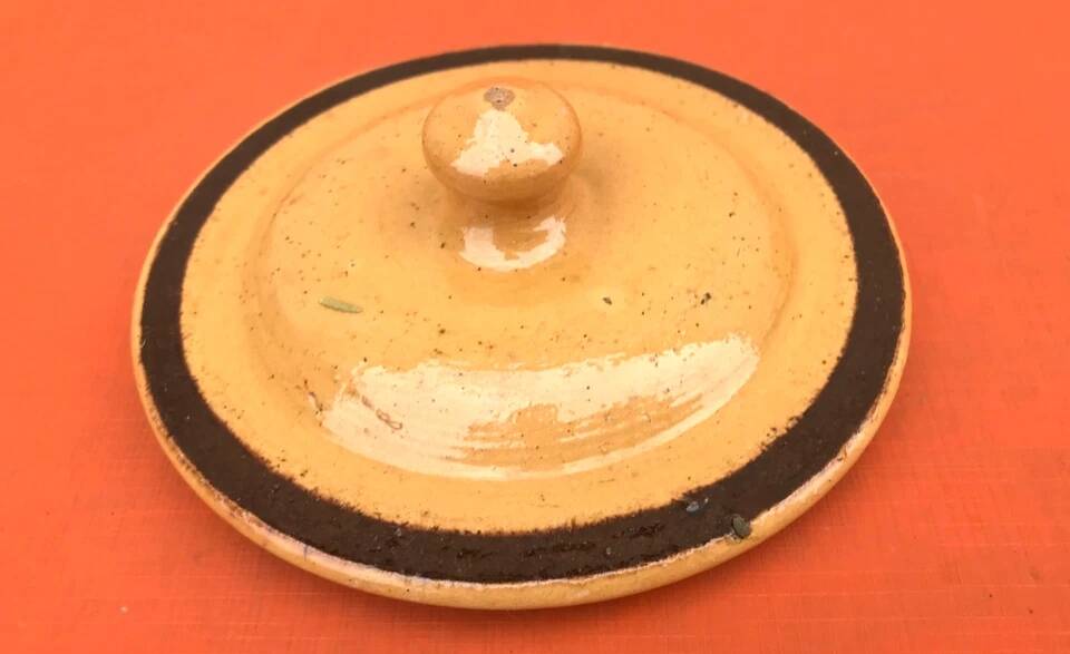 Old glazed terracotta terrine