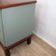 Vintage chest of drawers stamped Gautier in sage green, 1970s.