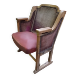 Theater armchair late 19th, early 20th in its original condition.
